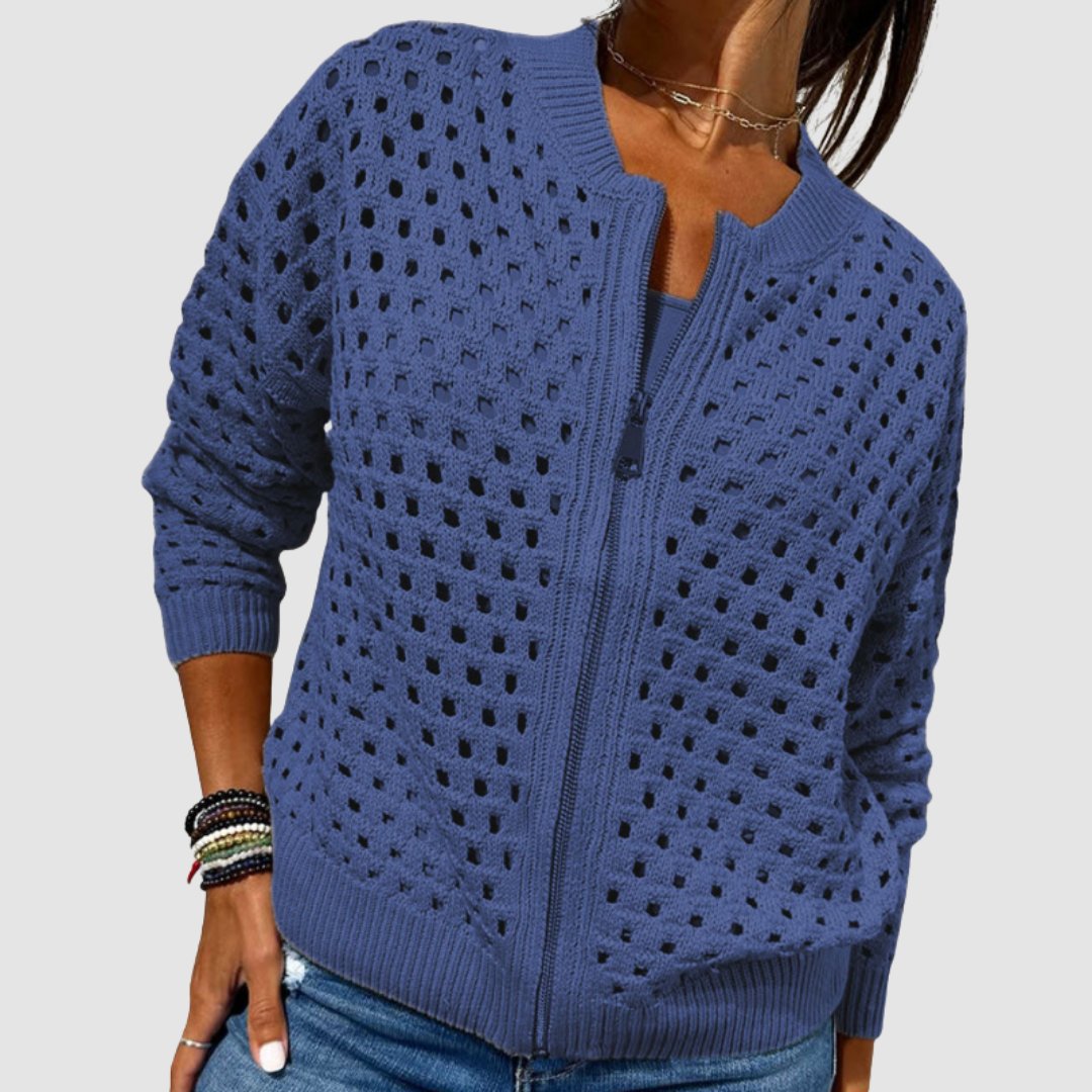 Luna | Breathable and Cozy Casual Zip-Up Cardigan 4