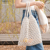 Willow | Classic Handmade Macrame Cotton Tote Bag