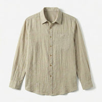 Martin | Camicia in lino a maniche lunghe traspirante e comoda