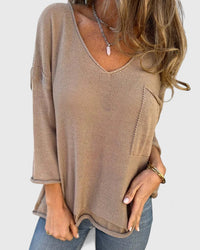 Maya | Cozy And Stylish V-Neck Casual Sweater