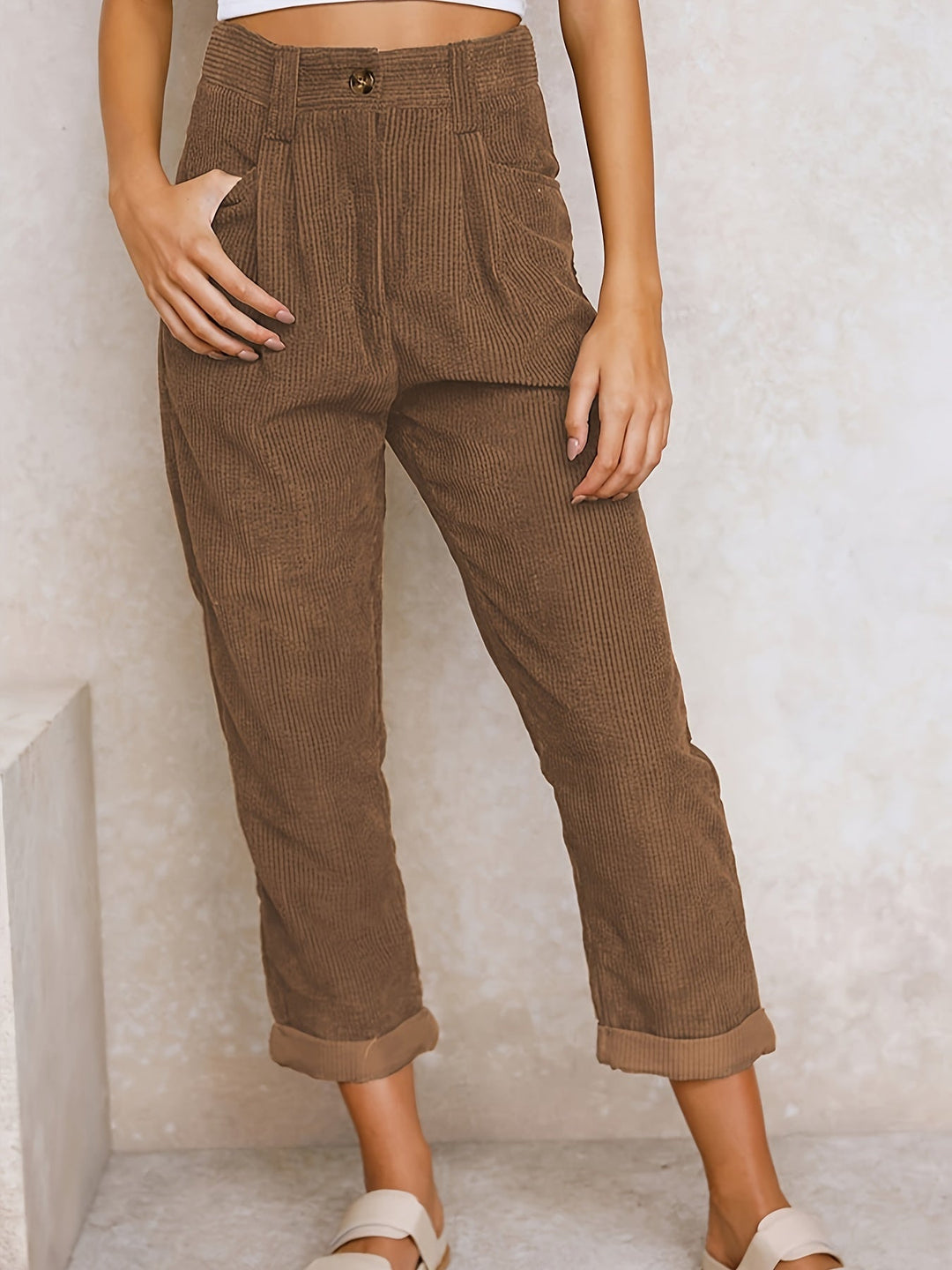 Maple | Corduroy trousers with straight legs 15