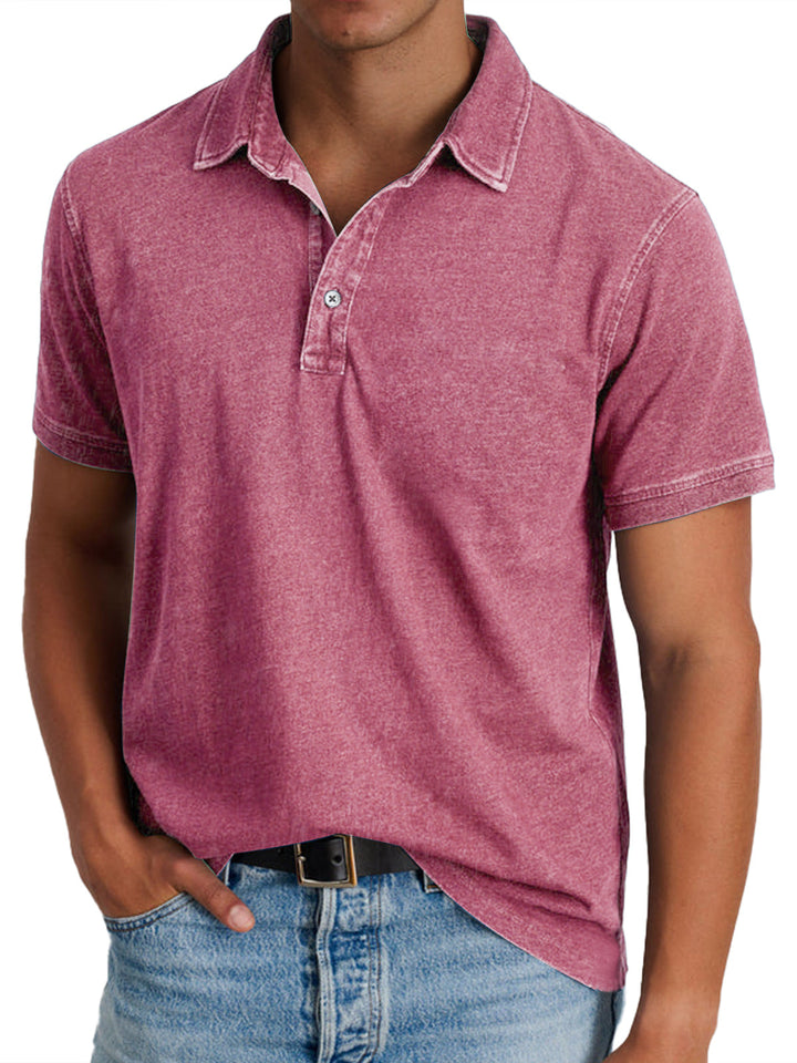 Marcus | Classic Textured Business Casual Polo T-Shirt 9