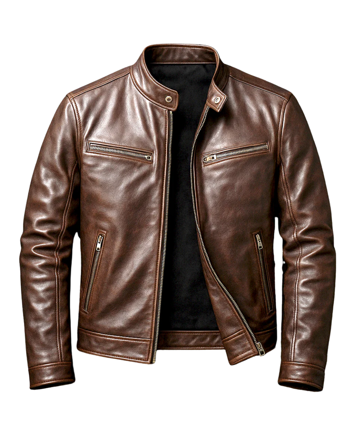 Marcus | Timeless and rugged vintage leather jacket for men 1