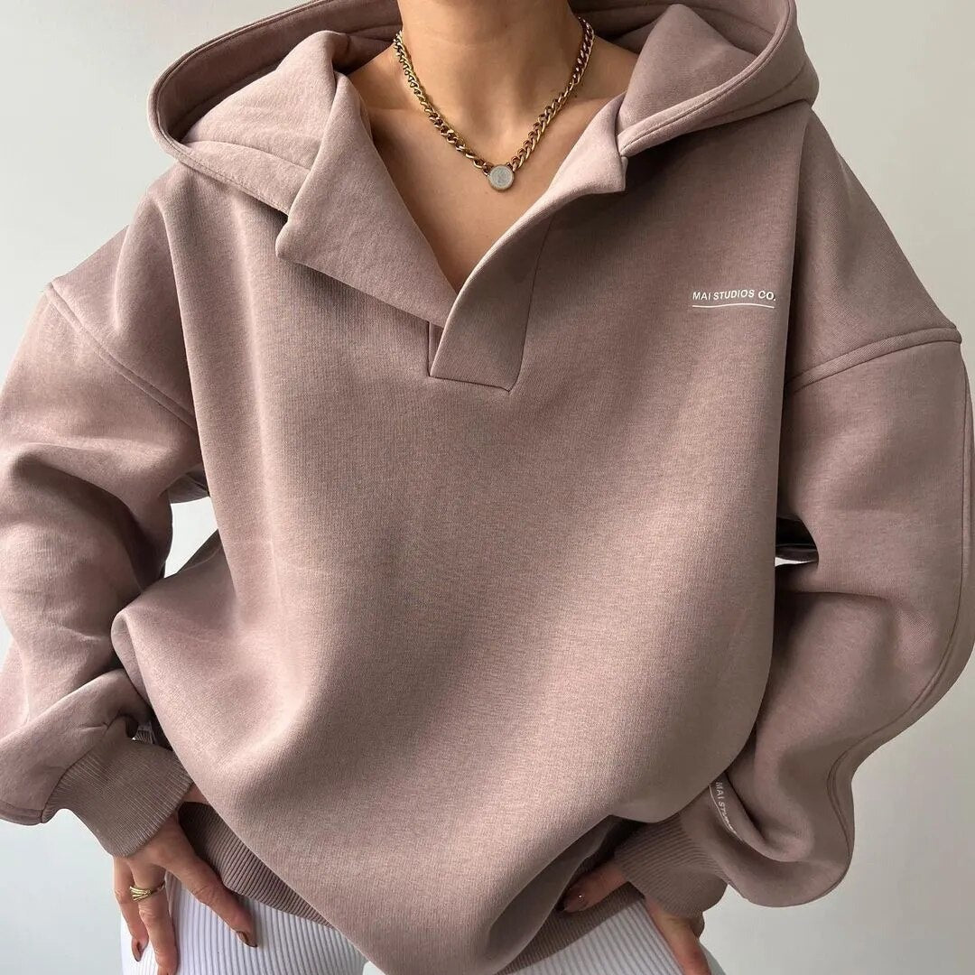 Maria | Oversized cotton hoodie 0
