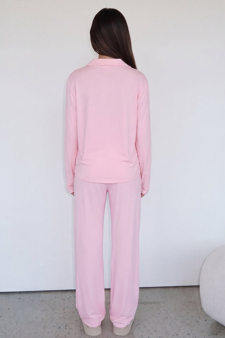 Marilyn | Elegant And Comfortable Wide-Leg Long Sleeve Pajama Set 2
