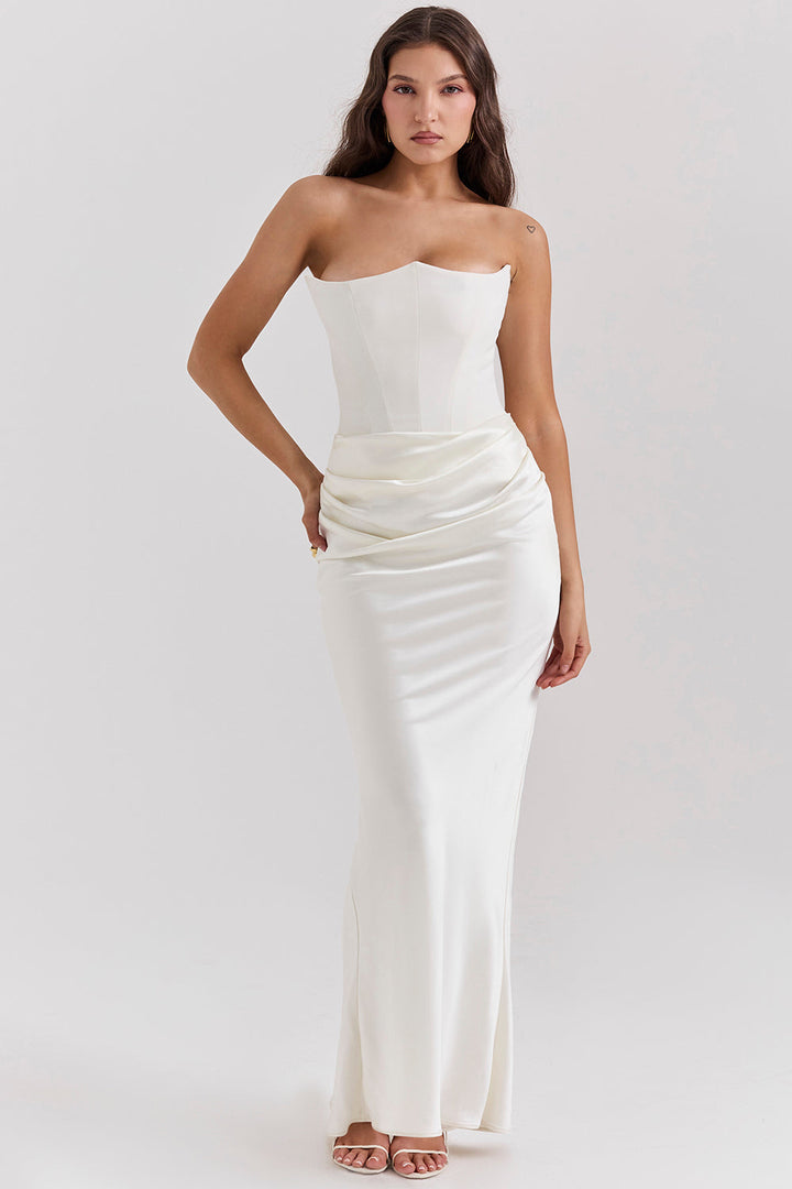 Marina | Elegant strapless corset dress 0