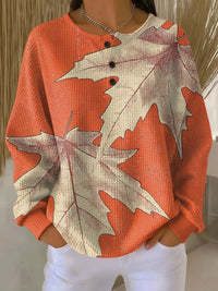Aria | Warm And Sophisticated Thermal Waffle Sweater