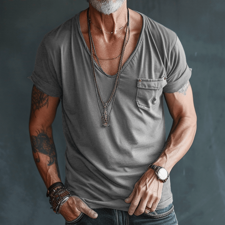 Max | Premium Combed Fabric V-Neck T-Shirt 3