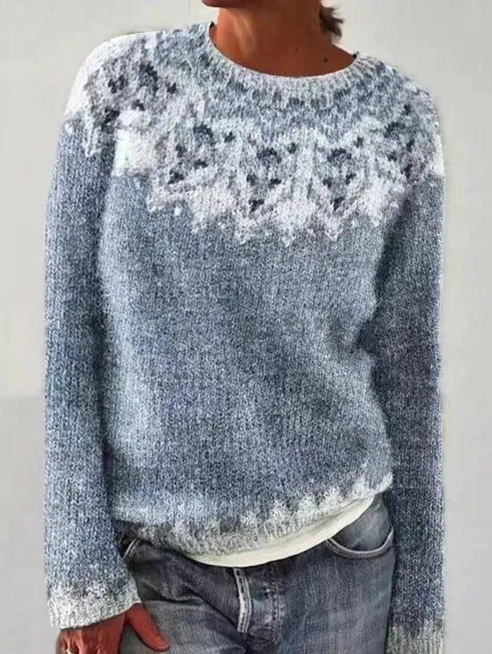 Maya | Vibrant Retro Striped Relaxed-Fit Knit Sweater 6