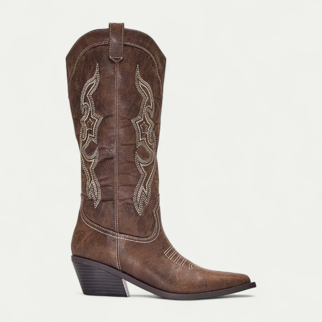 Mella | Western Calf High Cowboy Boots for Women 2