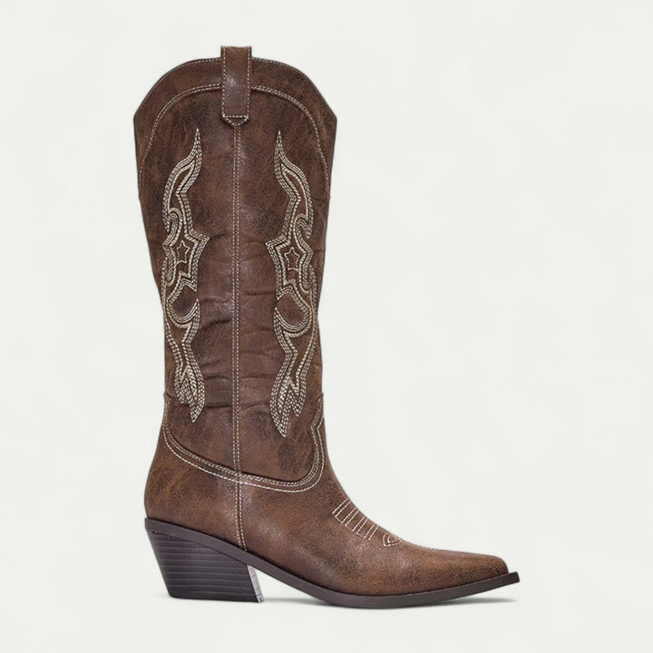 Mella | Western Calf High Cowboy Boots for Women 2