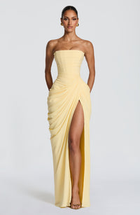 Olivia | Strapless Elegant Maxi Dress With Sculpted Silhouette