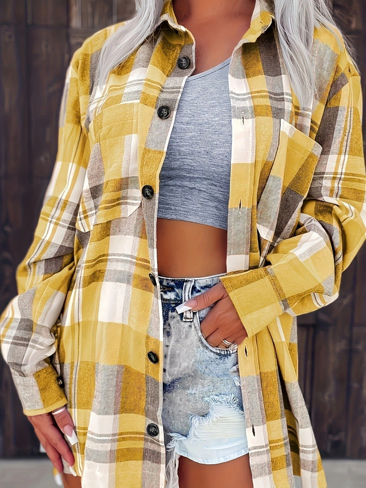 Mia | Oversized Plaid Flannel Shirt 6