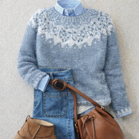 Nora | Cozy Nordic Fair Isle Snowflake Sweater