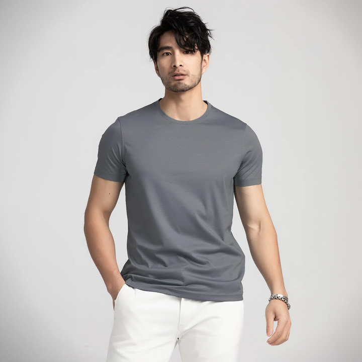 Michael | Silk half sleeve T-shirt 2