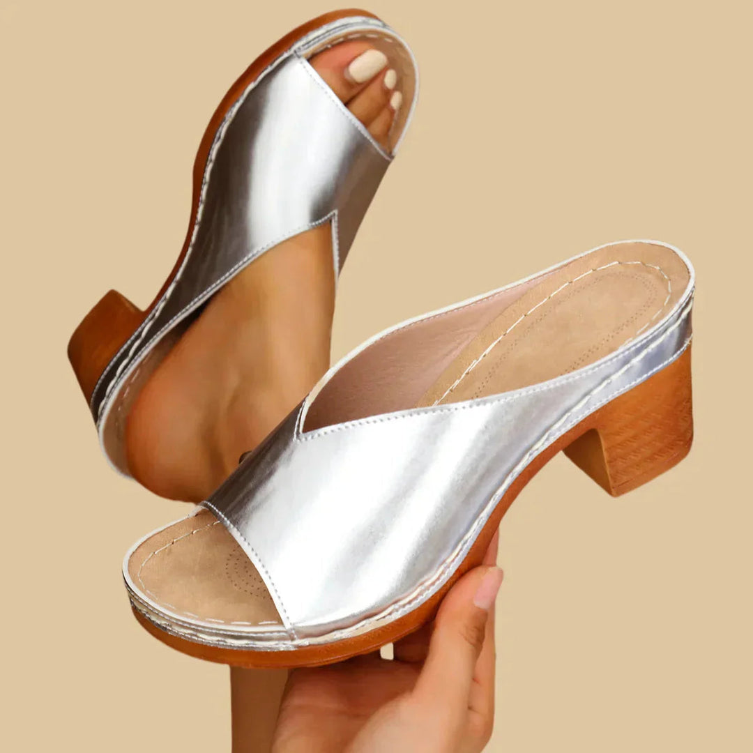 Mila | Fashionable & Classic Orthopedic Block Heel Sandals 2