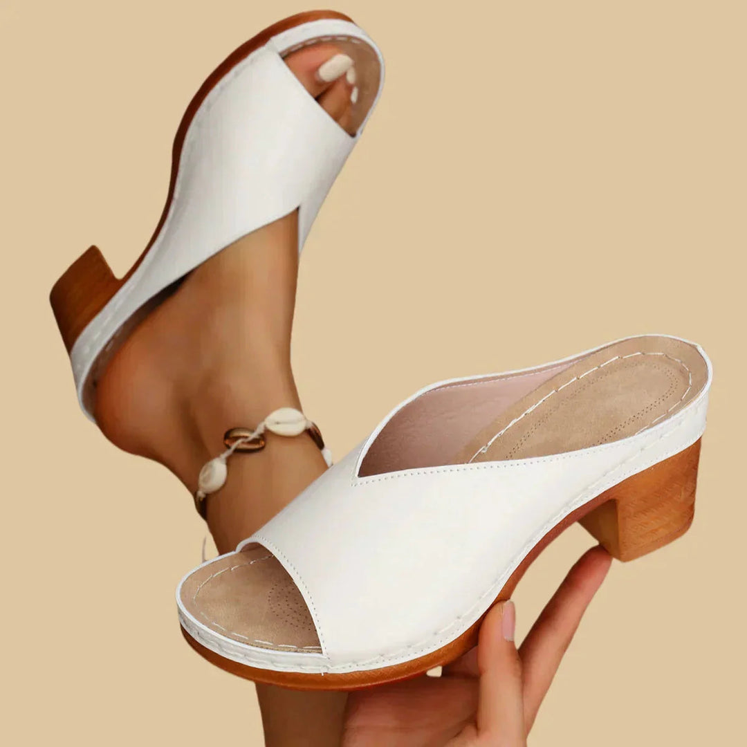 Mila | Fashionable & Classic Orthopedic Block Heel Sandals 3