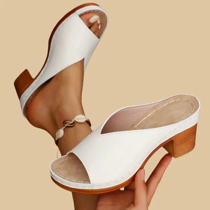 Mila | Fashionable & Classic Orthopedic Block Heel Sandals 3