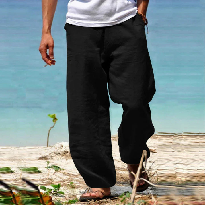 Milan | Men's Linen Pants - Lightweight, Classic Cut Trousers 1