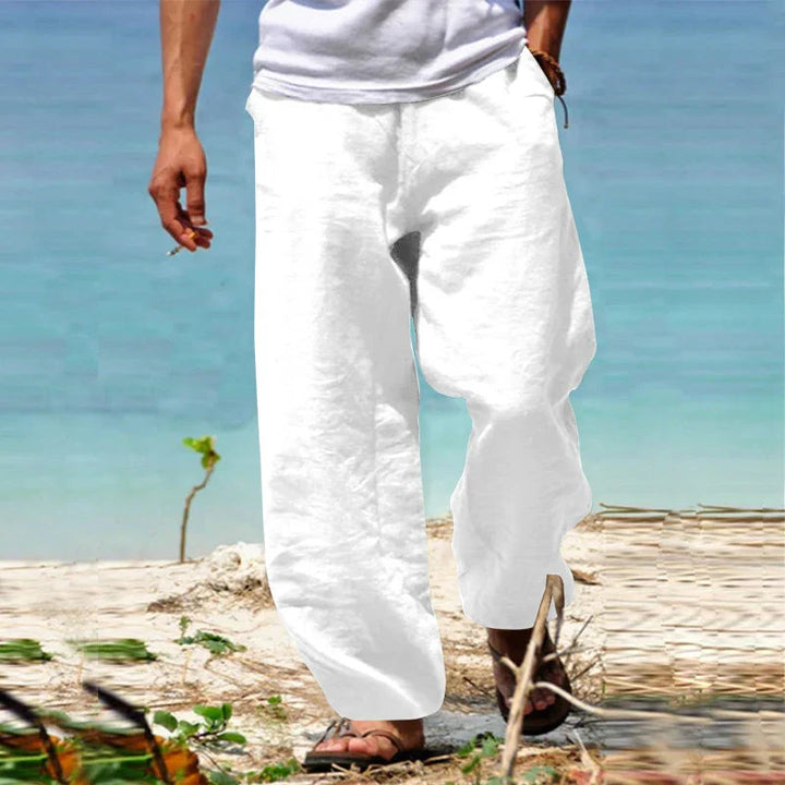 Milan | Men's Linen Pants - Lightweight, Classic Cut Trousers 4