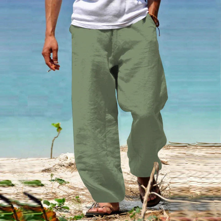 Milan | Men's Linen Pants - Lightweight, Classic Cut Trousers 5