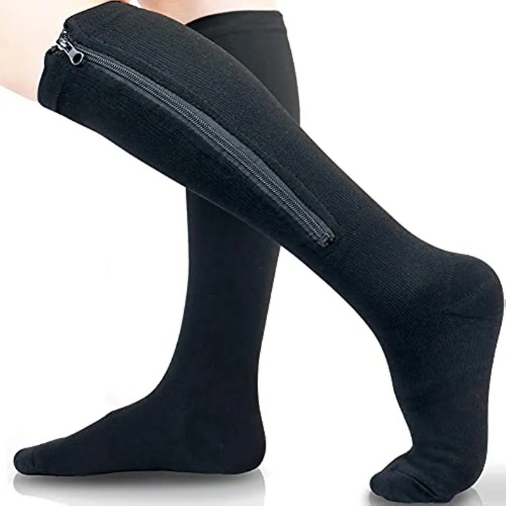 Natasha | Compression Socks With Zipper 0