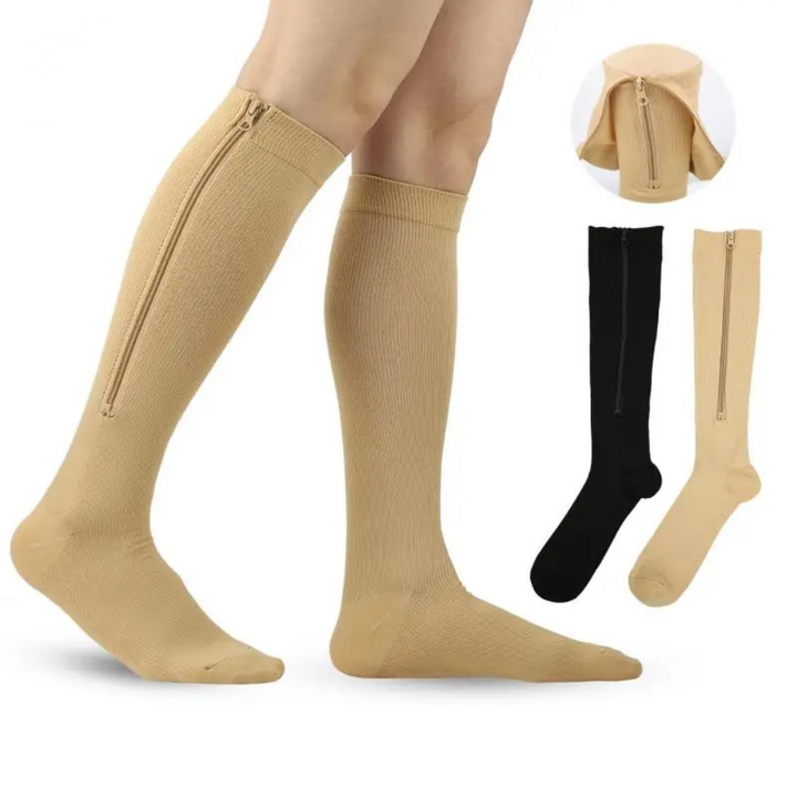 Natasha | Compression Socks With Zipper 1