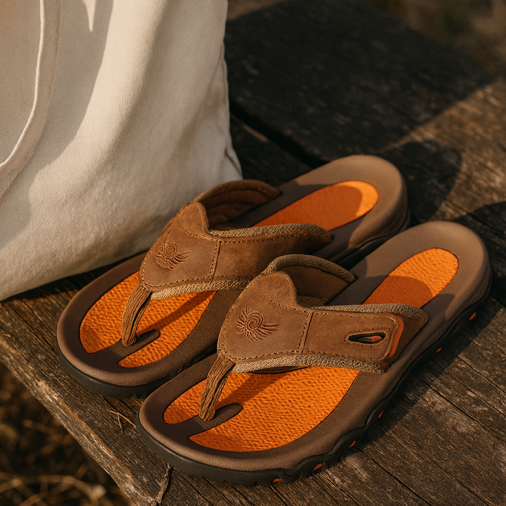 Nicholas | Minimalist And Comfortable Leather Slip-On Sandals 1