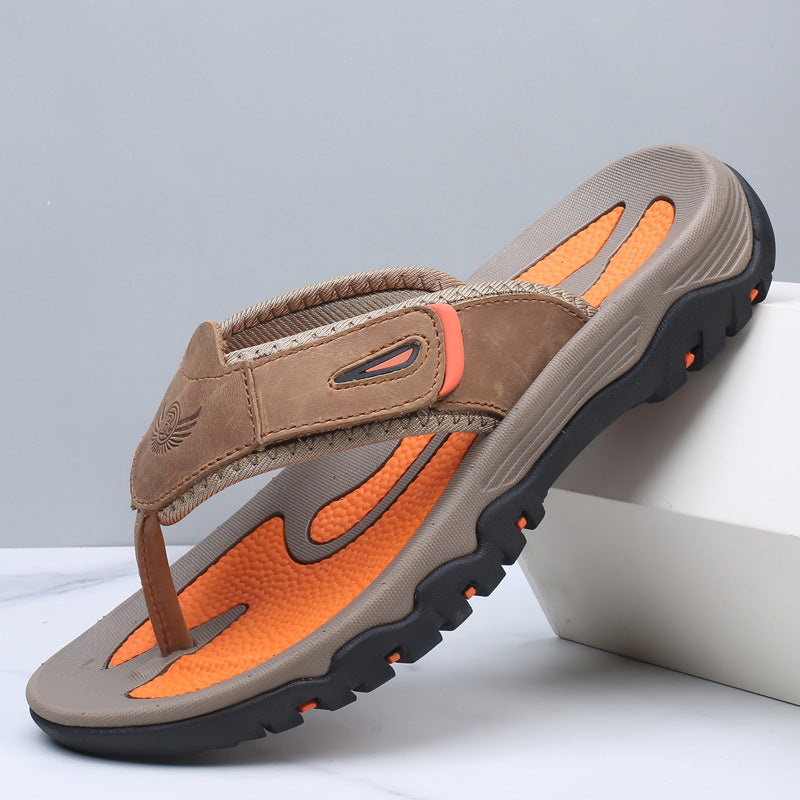 Nicholas | Minimalist And Comfortable Leather Slip-On Sandals 2