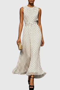 Charlotte | Timeless And Elegant Polka Dot Maxi Dress