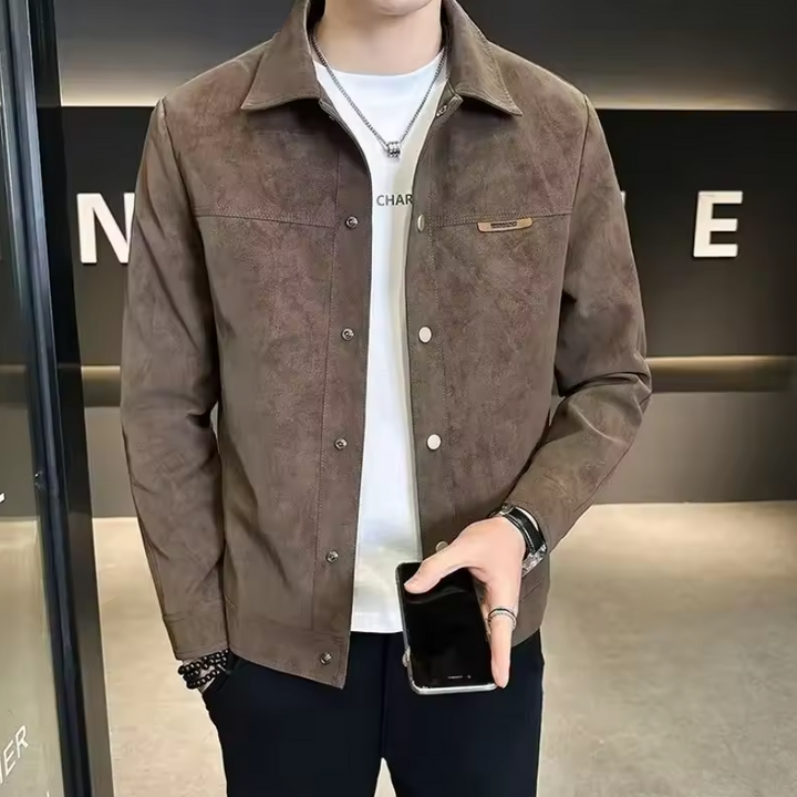 Noah | Stylish Zipper Leather Jacket 0