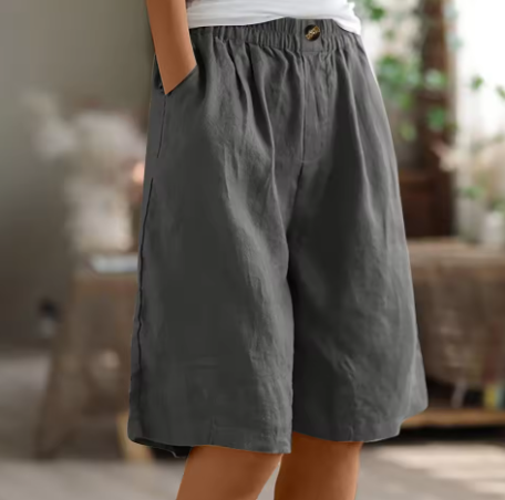 Olivia | Breathable And Relaxed Cotton Summer Shorts 1