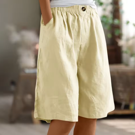 Olivia | Breathable And Relaxed Cotton Summer Shorts 2