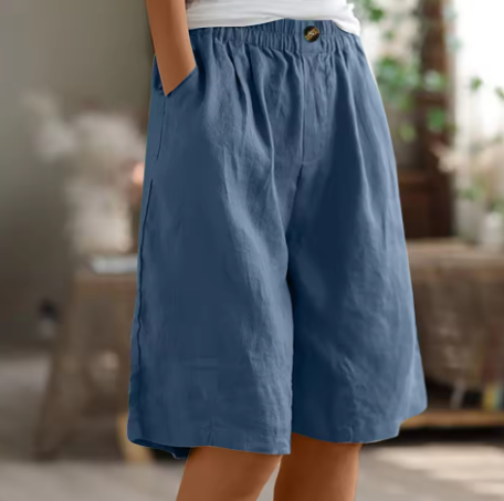 Olivia | Breathable And Relaxed Cotton Summer Shorts 3