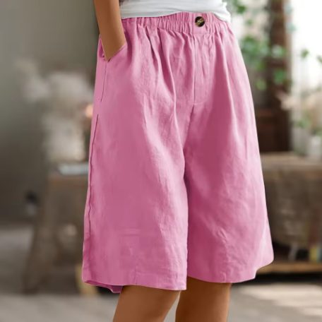 Olivia | Breathable And Relaxed Cotton Summer Shorts 4