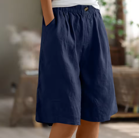 Olivia | Breathable And Relaxed Cotton Summer Shorts 5