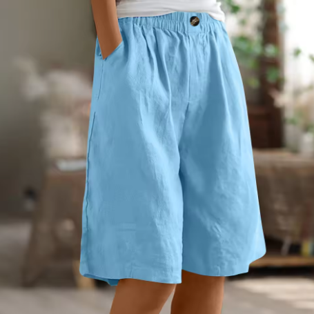 Olivia | Breathable And Relaxed Cotton Summer Shorts 6