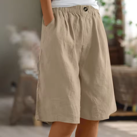 Olivia | Breathable And Relaxed Cotton Summer Shorts 7