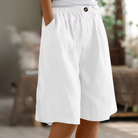 Olivia | Breathable And Relaxed Cotton Summer Shorts 9