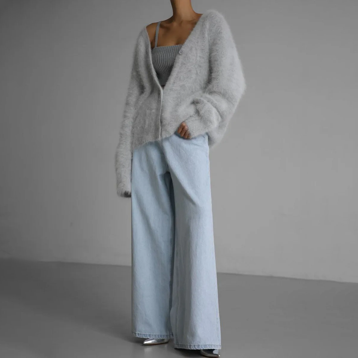 Olivia | Cashmere and Nylon Loose Cardigan 3