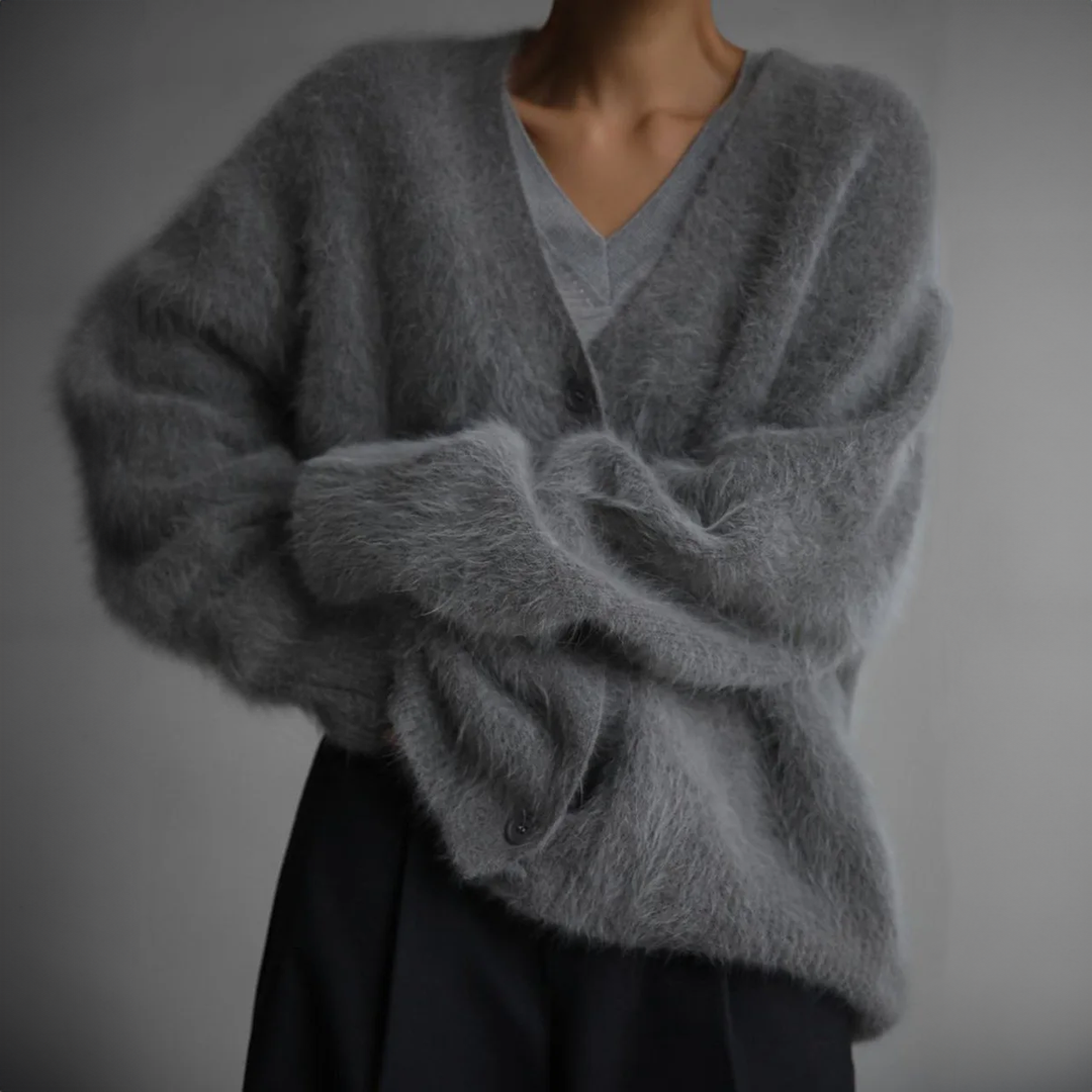 Olivia | Cashmere and Nylon Loose Cardigan 5