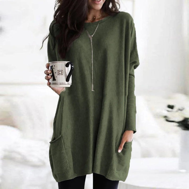 Olivia | Comfortable And Warm oversized pocket tunic top 12