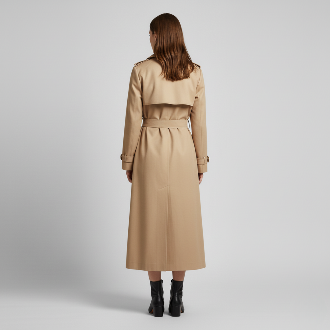 Olivia | Women's Trench Coat – Black, Elegant & Water-Resistant 1