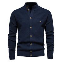 William | Classic Cable Knit Button Cardigan For Men
