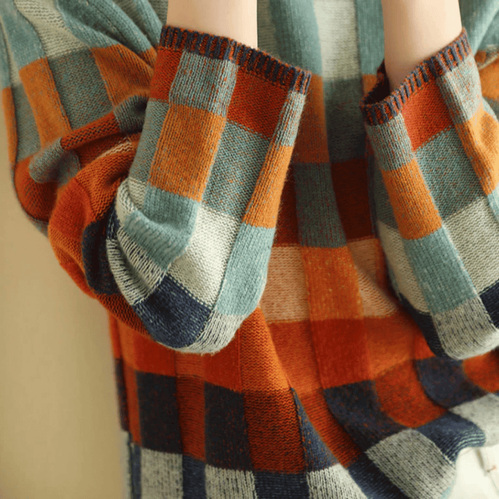 Ravelyn | Cashmere patchwork turtleneck Sweater 2