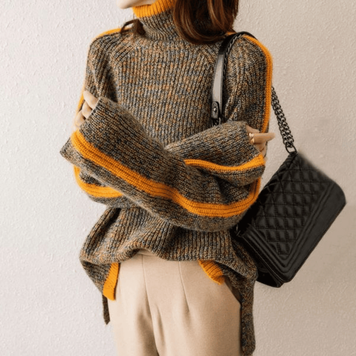 Ravelyn | Melange Knit Turtleneck 0