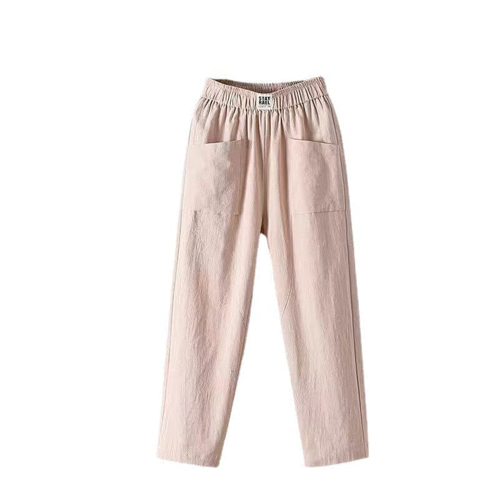 Rebecca | White Linen Women's Trousers 4