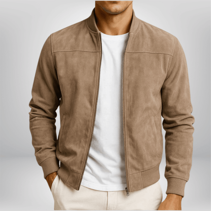 Robert | Timeless and classic leather bomber jacket 0