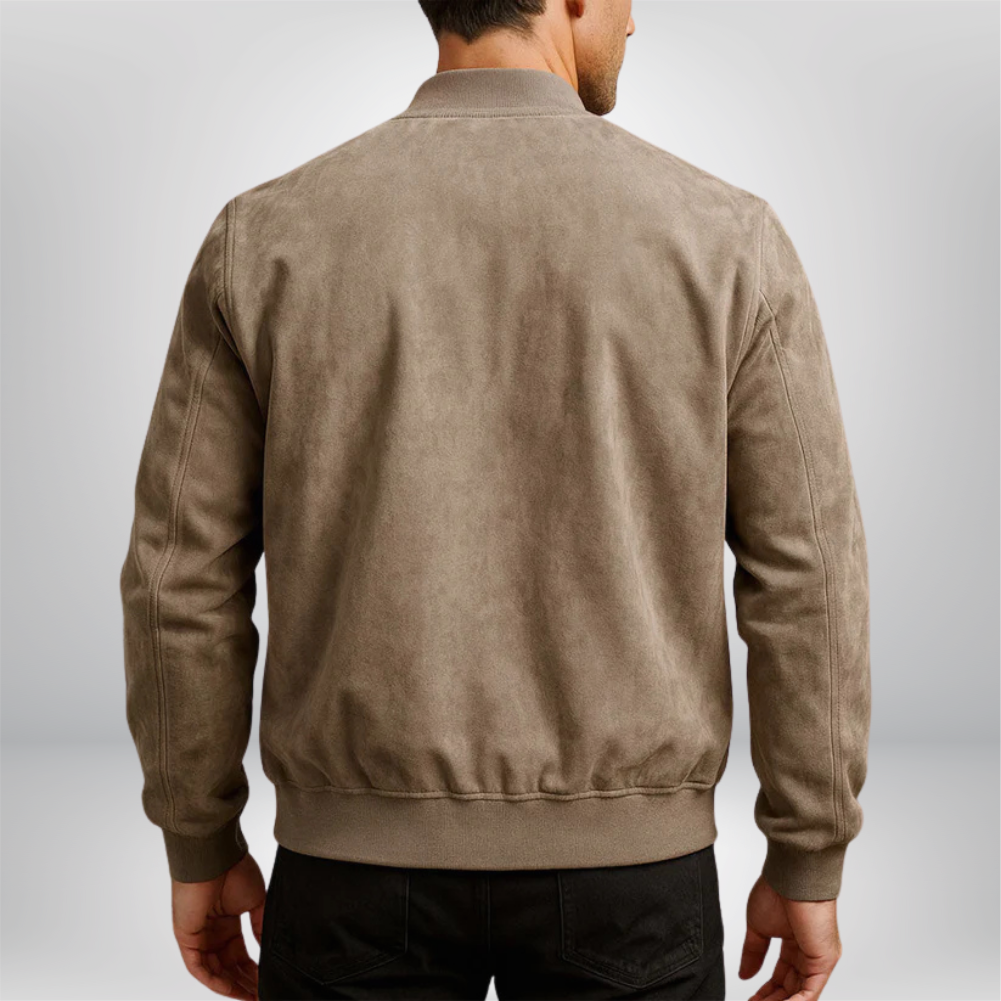 Robert | Timeless and classic leather bomber jacket 1