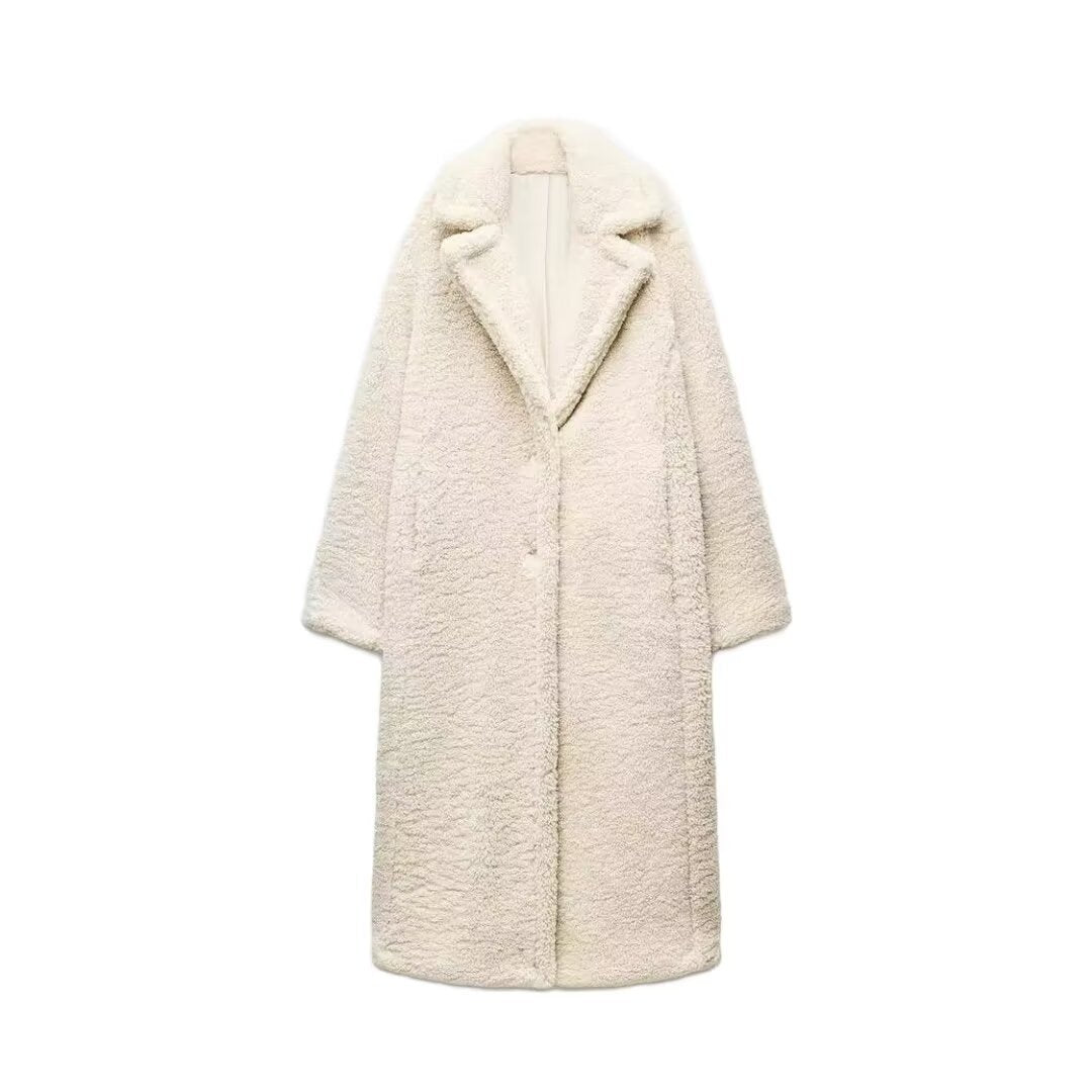 Rose | Comfortable Winter Long Teddy Coat 0